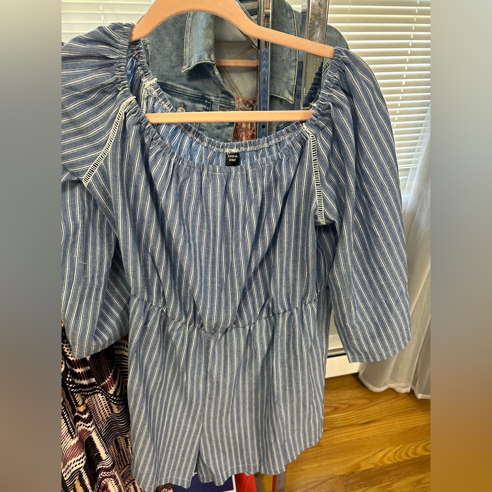 Striped romper